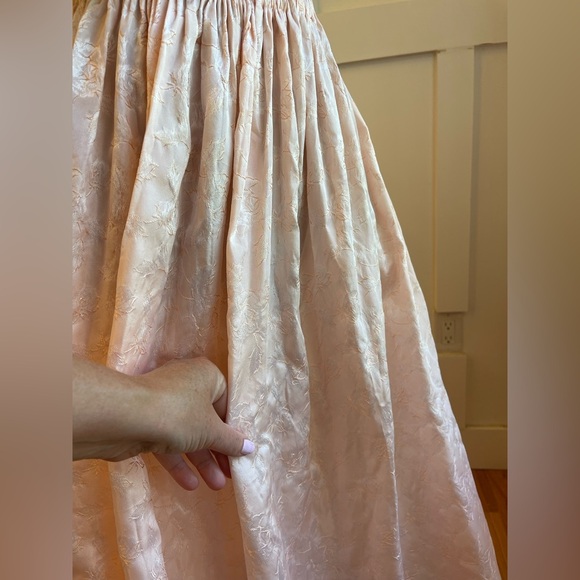 Incredible Vintage Satin Maxi Skirt Size Large - Picture 4 of 10